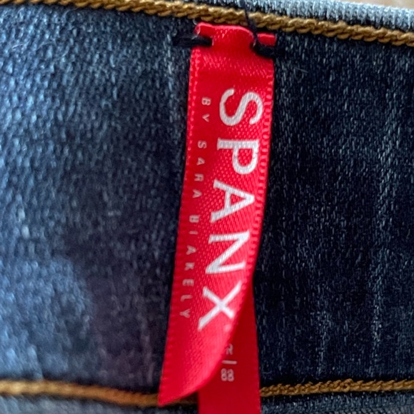 SPANX Distressed Ankle Skinny Jeans, Medium Wash XL - Picture 12 of 16
